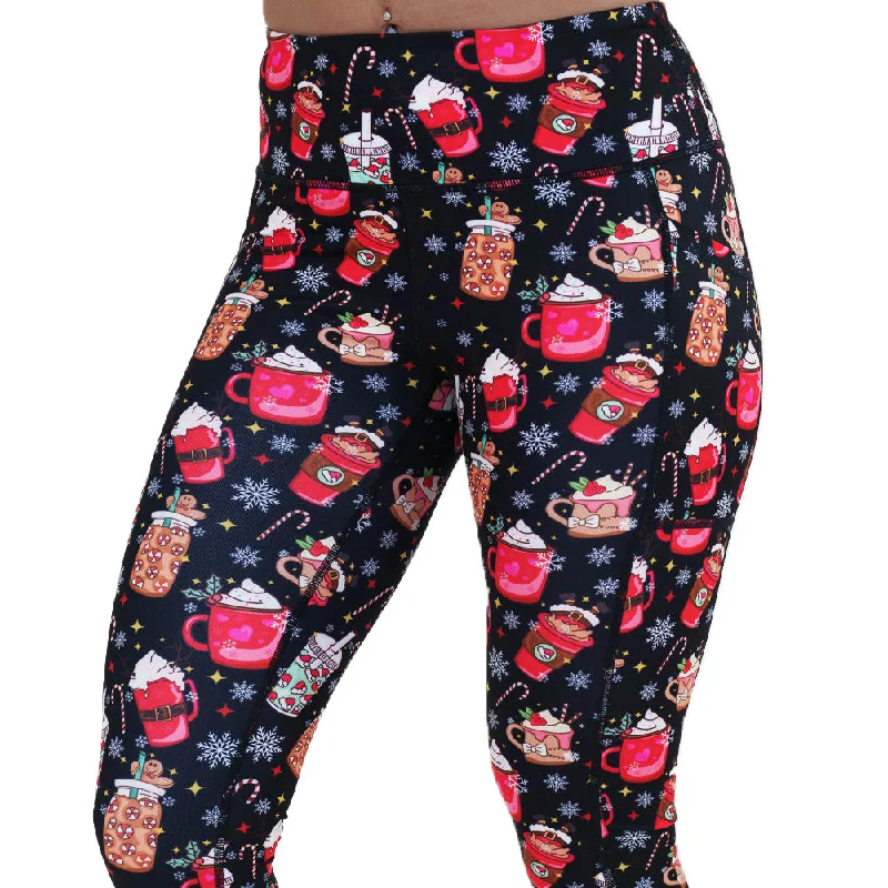 sports leggings for under canvas uppers-Treat Yo Self Leggings