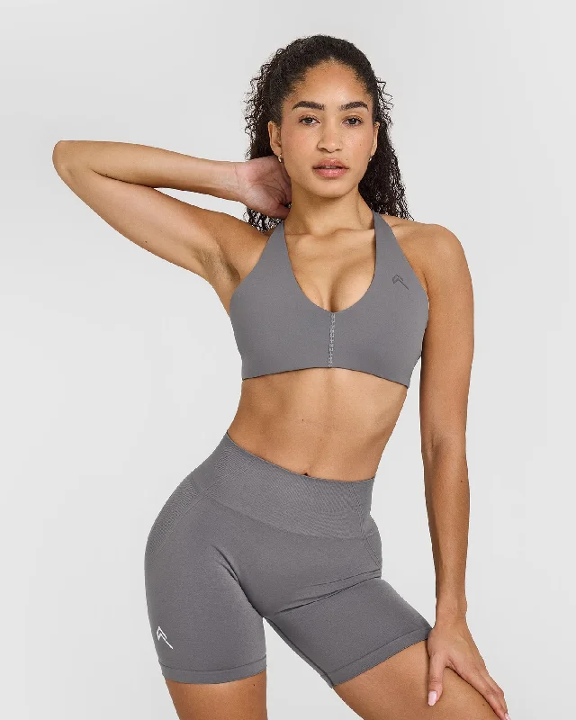 Sportswear tops for promotions-Unified Micro Bralette | Ash Grey