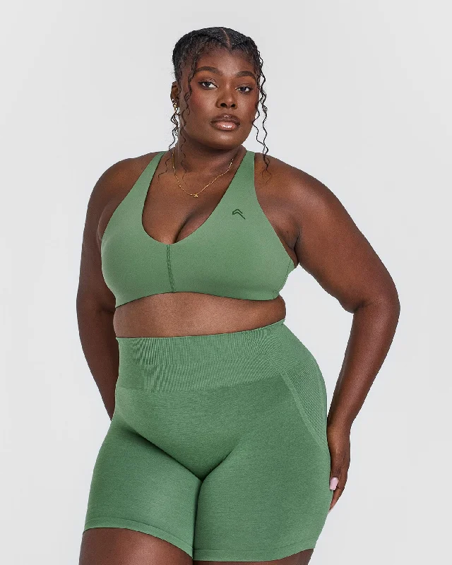 Sportswear tops for subscriptions-Unified Micro Bralette | Forest Green