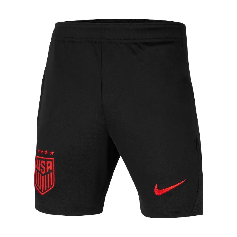 Shorts double-stitched-Youth Nike USWNT Academy Pro Black Shorts