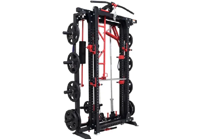 Warrior Freestanding Folding Cable Pulley Power Rack Cage