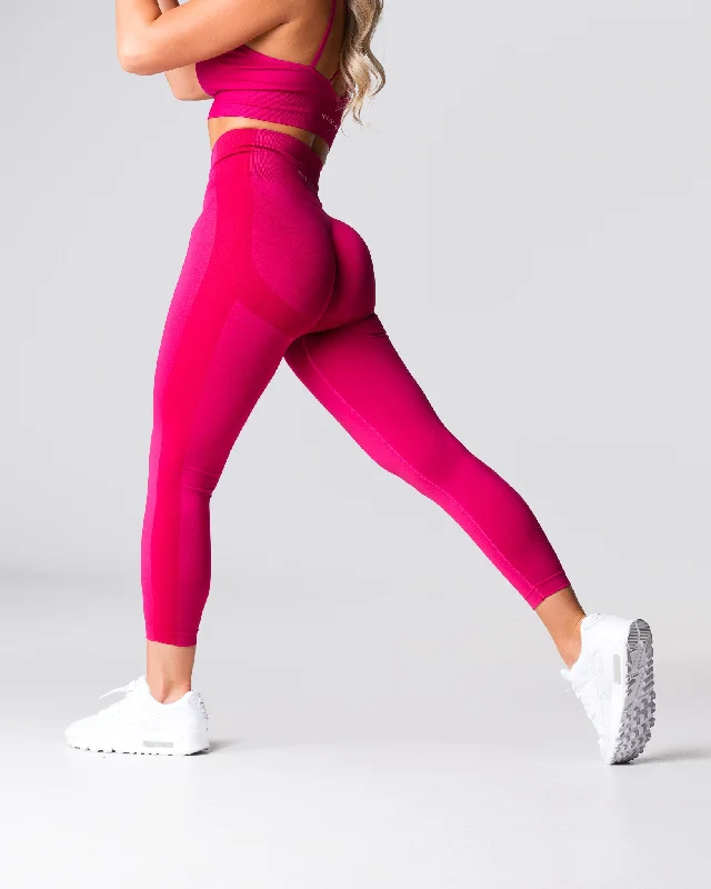 Sportswear tops for single layer-Winterberry Performance Seamless Leggings