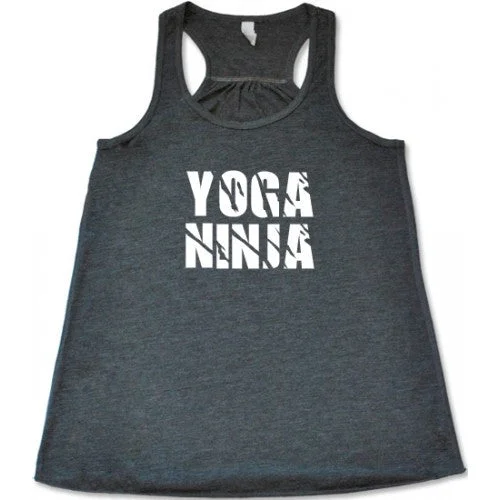 Women's shirt and tank with stripe finish -Yoga Ninja Shirt