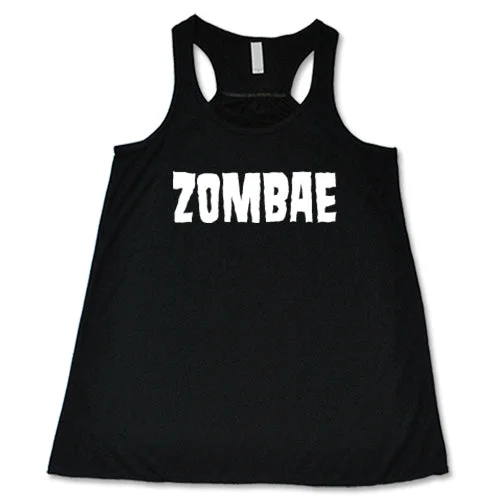 Women's shirt and tank with tie finish -Zombae Shirt