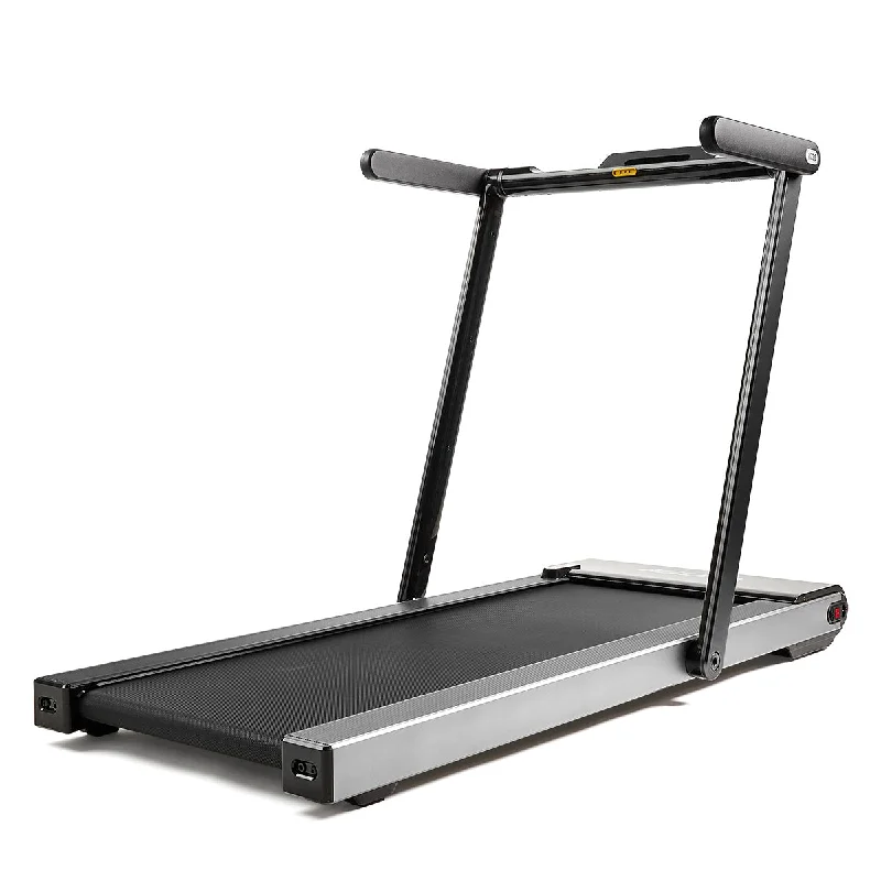 treadmill with wide deck-Space Saving Commercial Treadmill, Slim Motorized Asuna w/ Speakers