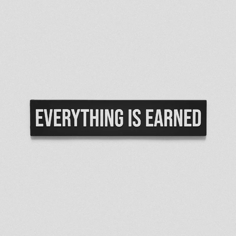 Beach accessories-Everything Is Earned Patch