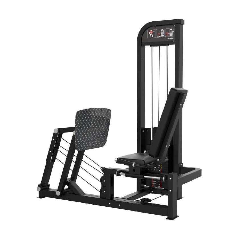 Leg Press Duration-Excel Horizontal Leg Press - Muscle D Fitness - Selectorized Leg Machine - Calf Raise