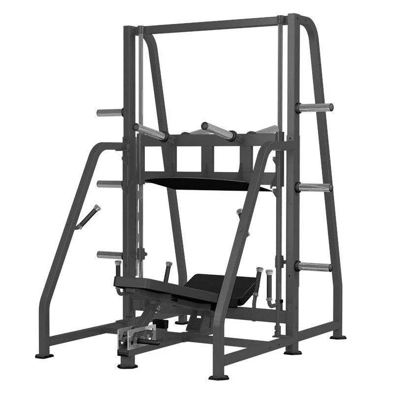 Leg Press Immediate-Excel Vertical Leg Press - Muscle D Fitness - Plate Load Leg Press - Adjustabe Back Pad - Weight Storage Pegs - Safety stops