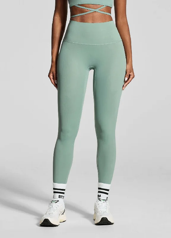 sports leggings for cold weather-Fresh Green ⅞ Leggings