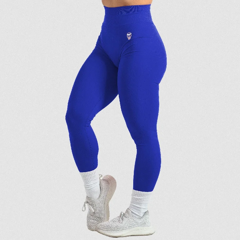 sports leggings tummy control-Infinity Leggings - Electric Blue