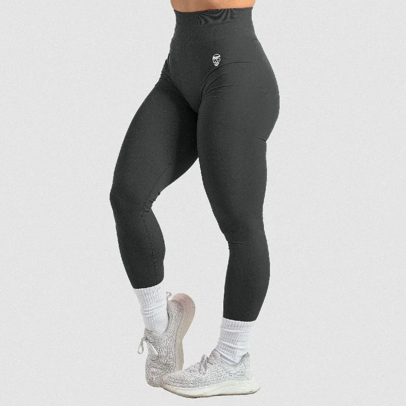 sports leggings for pregnancy-Infinity Leggings - Flat Gray