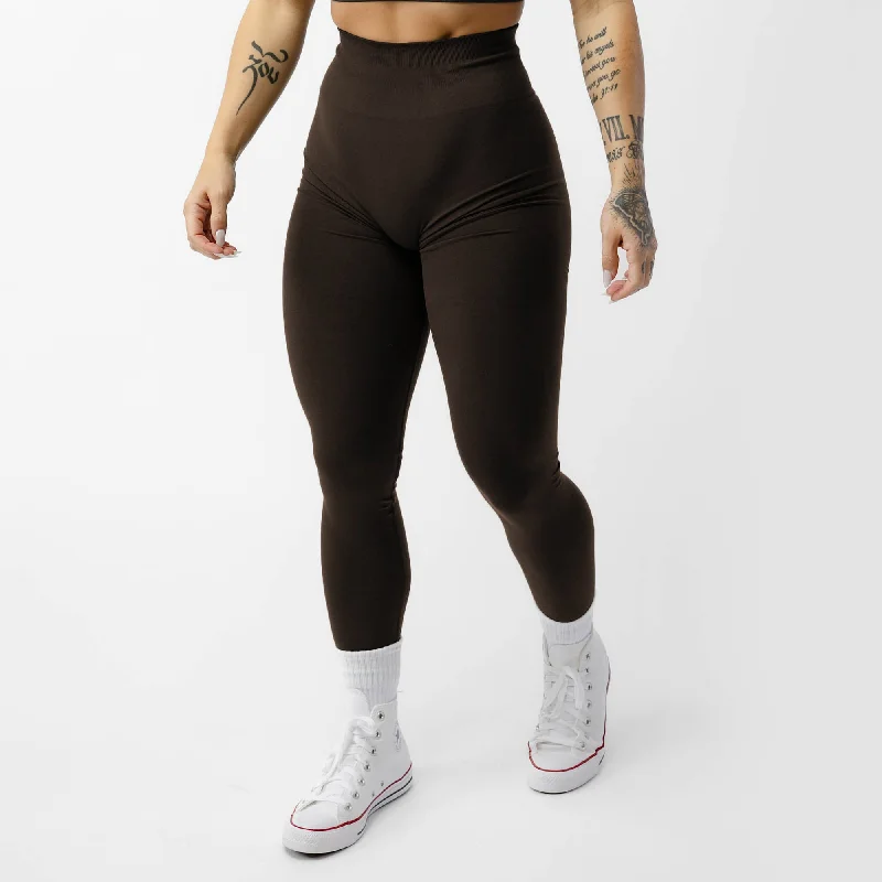 sports leggings for pros-Legacy Leggings - Chocolate