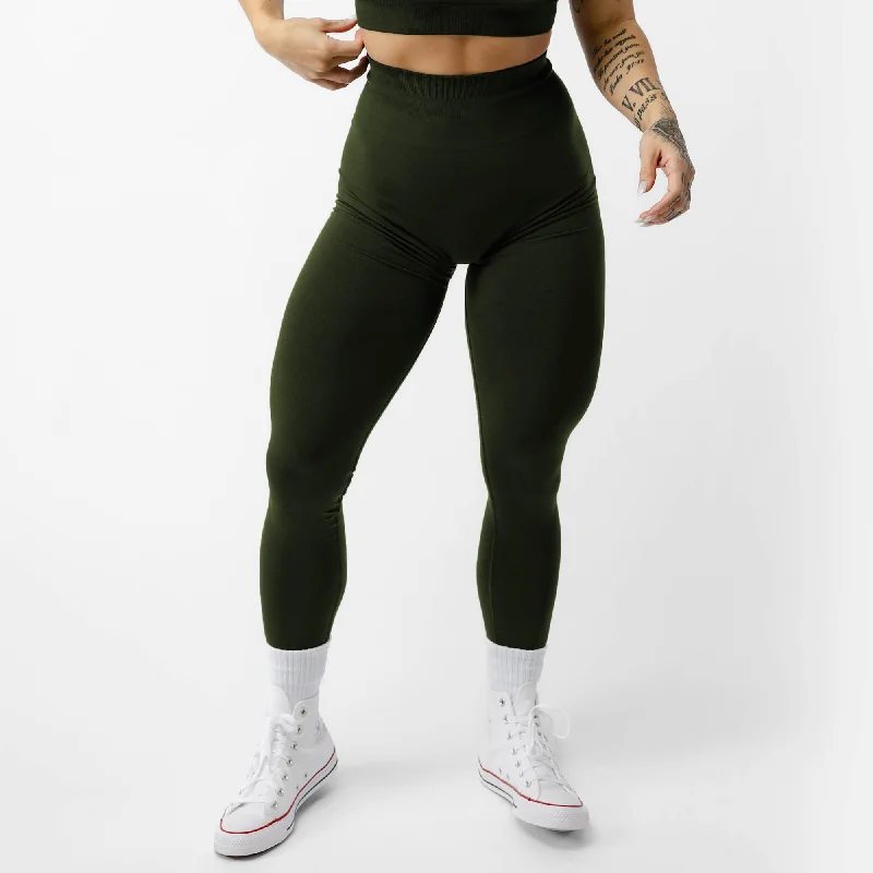 sports leggings with grip-Legacy Leggings - Ranger Green