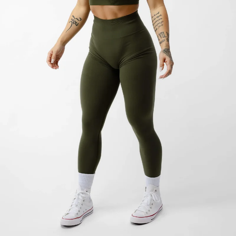 sports leggings foldable-Legacy Leggings - Vintage Green