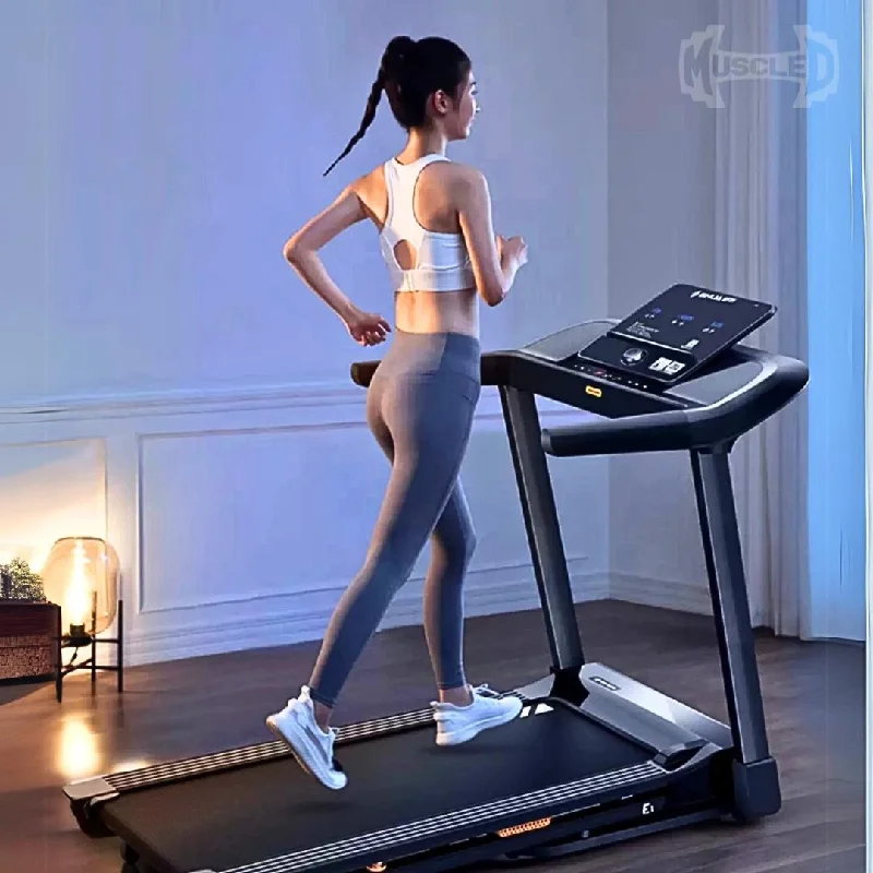 treadmill with solid make-Light Commerical Folding Treadmill - Muscle D Fitness - LED Display - Heart Rate Monitor - Safety Clip