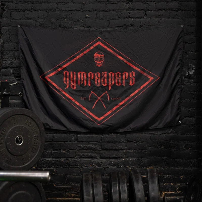 Hairpin accessories-Reaper Diamond Gym Flag - Red Camo