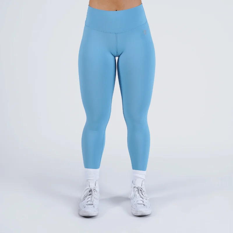 sports leggings for barre-Revive Leggings - Sky Blue