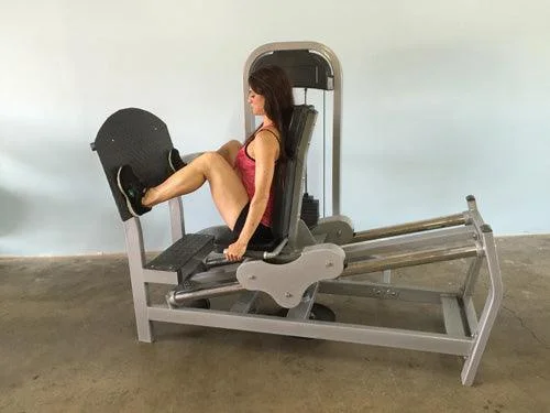 Leg Press Break-Classic Seated Leg Press - Muscle D Fitness - Adjustable - Pin Selector Leg Press - Glute Training