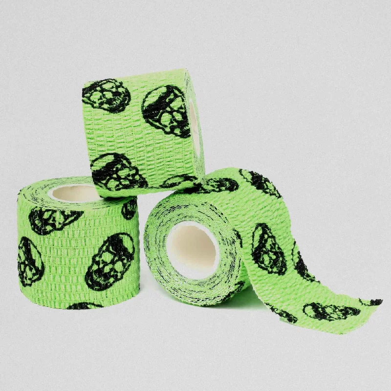 Necklace accessories-Gymreapers Skull Tape - Neon Green