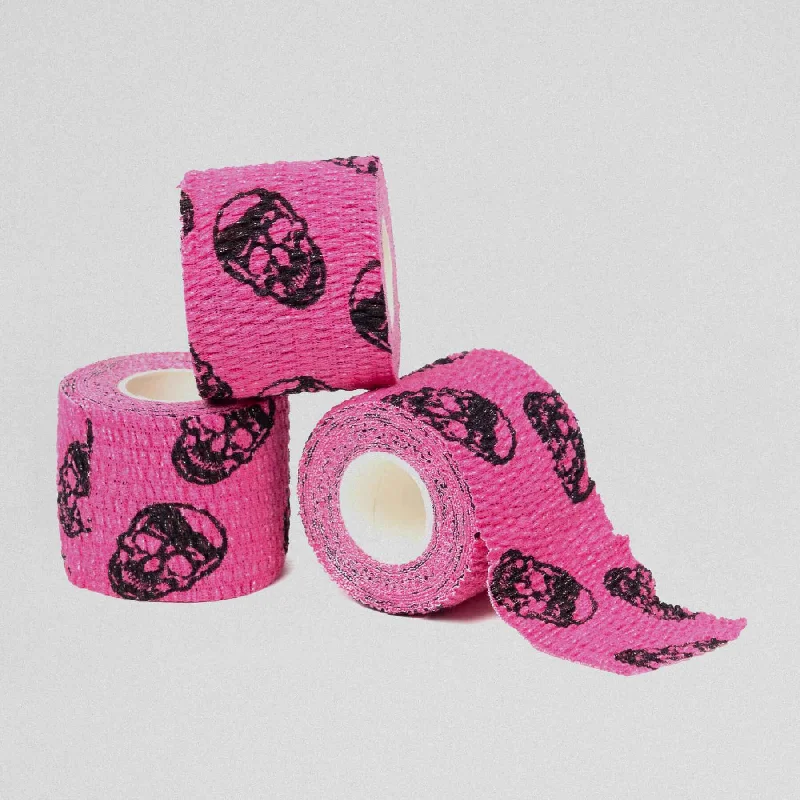 Glove accessories-Gymreapers Skull Tape - Pink