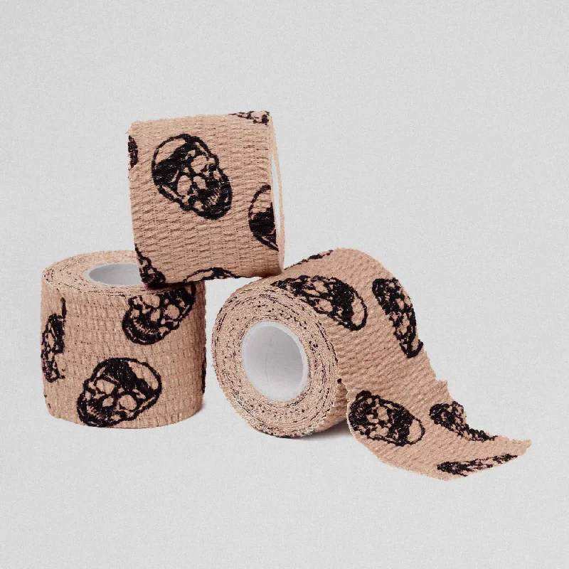 Scarf accessories-Gymreapers Skull Tape - Taupe