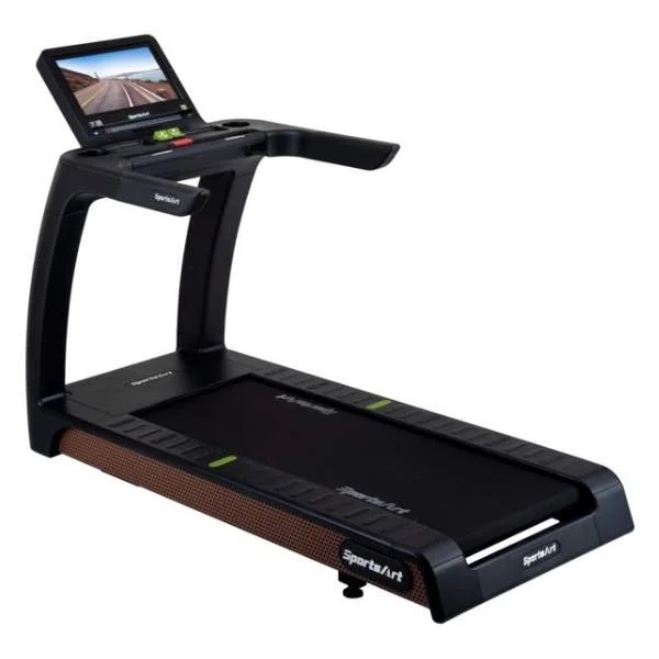 treadmill for movable design-SportsArt Status Eco-Natural Treadmill T676-19