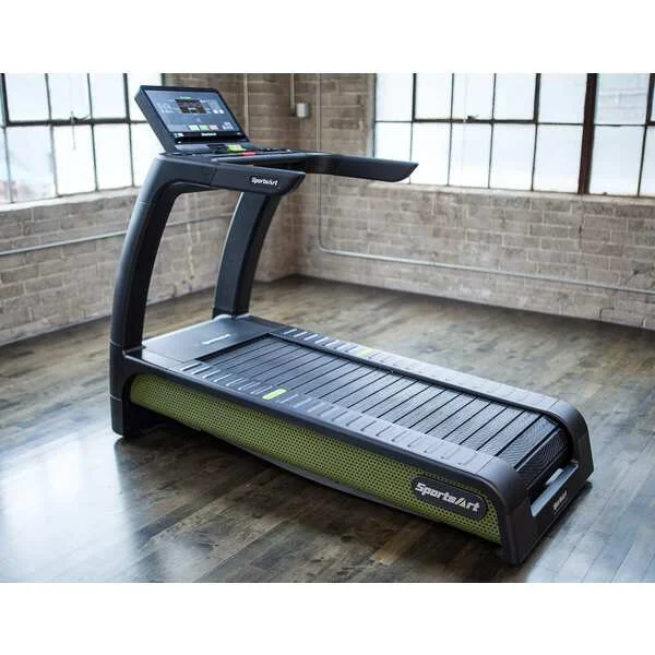 treadmill with sharp display-SportsArt G690 Verde Status Eco-Powr Treadmill (Used)