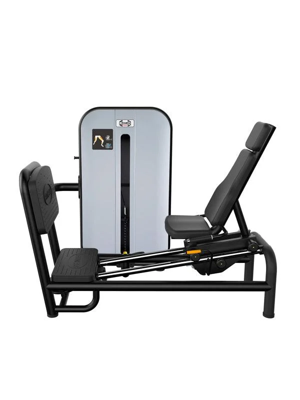 Leg Press Effectiveness-Vogue Leg Press - Muscle D Fitness - Adjustable Seat - Pin Selectorized - Quads Glutes Calf Workout